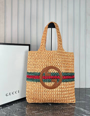 GUCCI- RAFFIA TOTE